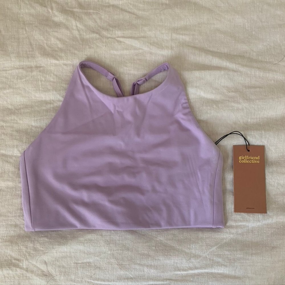 NWT Girlfriend Collective Lilac Topanga Bra